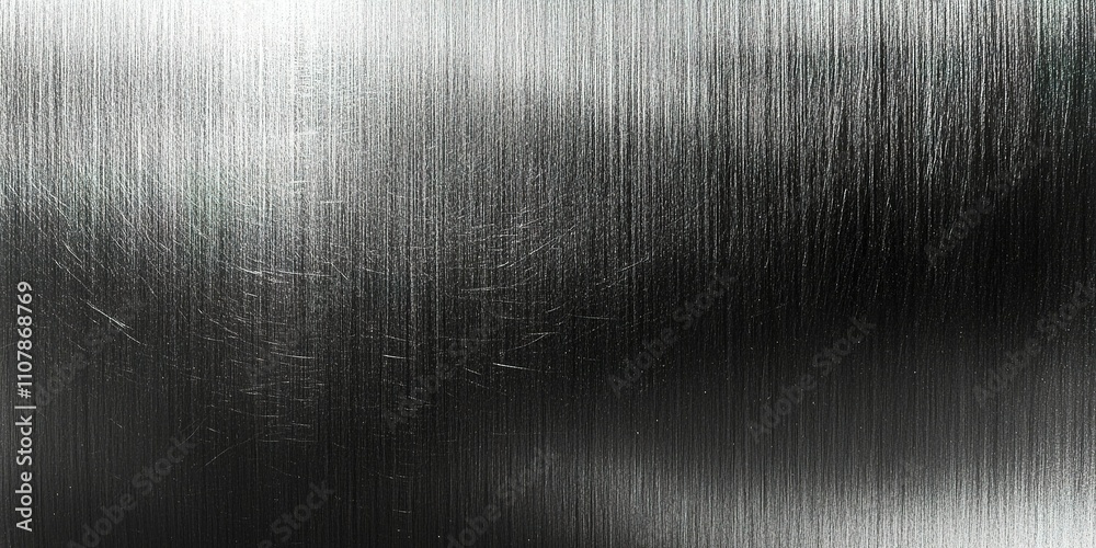 Poster metallic surface displaying smooth texture and light reflections in an industrial setting