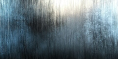 Waterfall cascading down rocky cliffs during a foggy morning, creating a serene natural landscape with mist