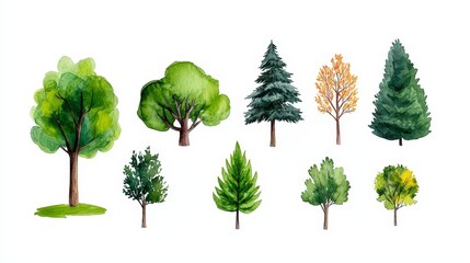 Fototapeta premium The sketch of trees and buildings symbolizes harmony in sustainable urban planning.