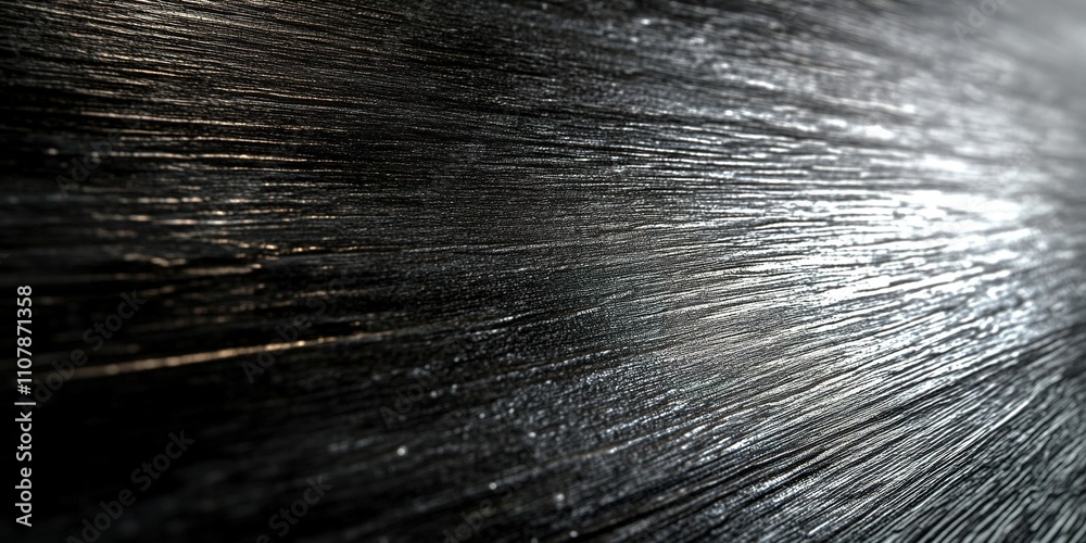 Poster abstract texture of dark wood with subtle light reflections creating a dynamic visual effect