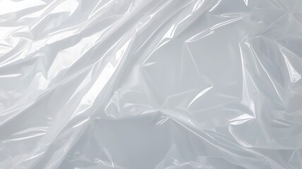 Obraz premium wrap of transparent plastic film over a textured background