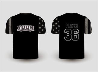 Sports gear template mockup is a perfect fit for all sports. The designs that go on casual wear, shirts, fashion apparel, and all kinds of team uniform