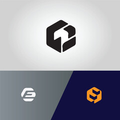 Minimal letter logo design vector sign