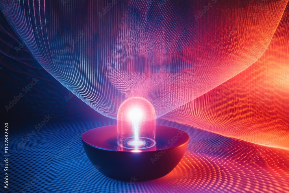 Poster a lit candle sits on top of a table in a warm and cozy setting