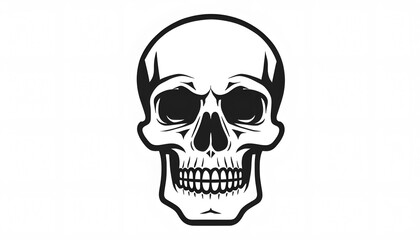 Fototapeta premium Classic Skull Icon
