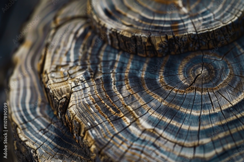 Poster a detailed view of wooden texture and pattern