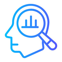 Obraz premium analyze gradient icon