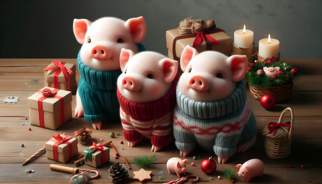 Ein Pulloverschwein.