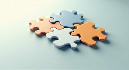 Fototapeta premium jigsaw puzzle pieces