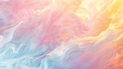 Obraz premium Abstract Pastel Background with Soft Waves and Shimmer