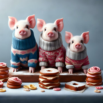 Ein Pulloverschwein.