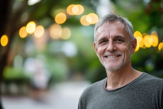 A person with a happy expression, suitable for positive and uplifting content