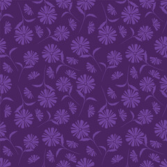 Small colorful flowers and brown flowers, hand drawn. Seamless on a light yellow background. Designed for fabric, fashion, textiles, wallpaper,