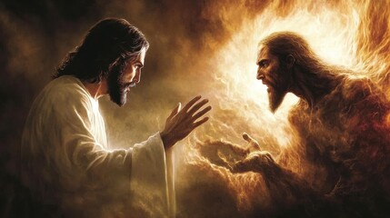 Divine Encounter: Light and Darkness in Spiritual Conflict