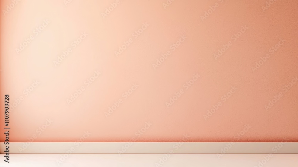Poster Minimalist beige backdrop with soft light gradients creating calm and serene atmosphere