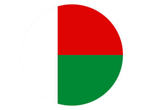 madagascar flag button