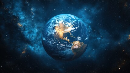 Obraz premium planet and outer space background 3d rendering