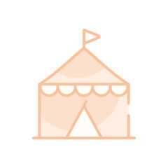 Tent vector icon