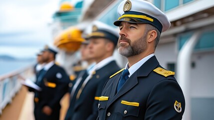 Cruise Ship Farewell Night with Crew and Captain