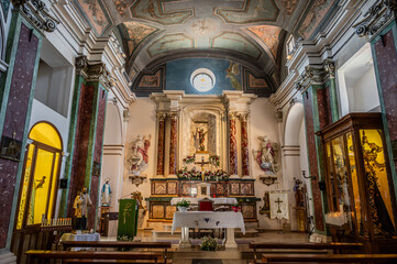 Obraz premium Celano, L’Aquila. Church of San Michele Arcangelo or S. Angelo