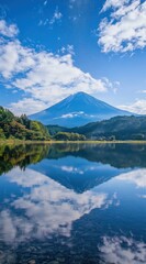 Obraz premium Mount Fuji Reflection