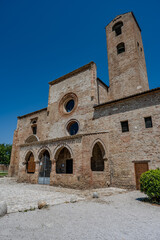 Obraz premium Morro D’Oro. Teramo. The church of Santa Maria di Propezzano