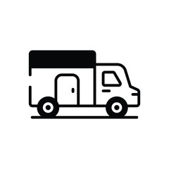 RV Camping vector icon
