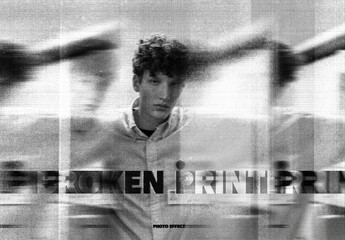 Broken Printer Old Scanner Photo Effect