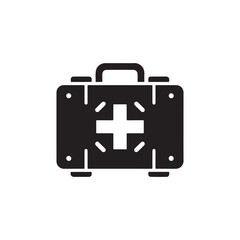 Obraz premium First Aid Kit silhouette icon