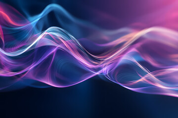 Fototapeta premium Glowing Abstract Design with Dynamic Energy and Digital Motion