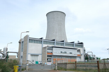 Obraz premium Geothermal power plant of Gabbro, Pomarance, Tuscany,Italy