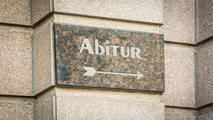 Signposts the direct way to Abitur