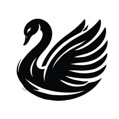 Obraz premium Swan Silhouette