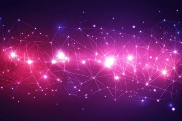 Fototapeta premium Vibrant Abstract Network of Lights