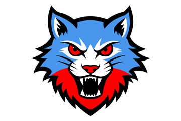 cat head vector illustration