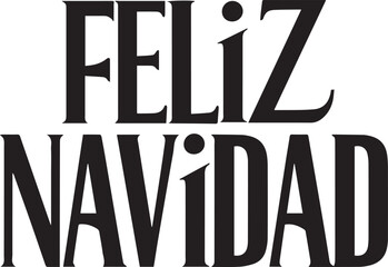 feliz navidad isolate white background