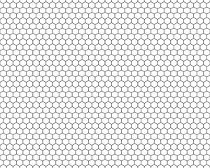 Black hexagons pattern, seamless background