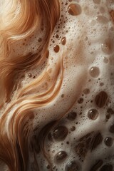 Obraz premium Luscious hair with bubbles and lather for a fresh and clean look