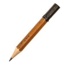 Naklejka premium Isolated Transparent PNG of a Wooden Pencil with Black Tip - Ideal for Educational Graphics or Creative Projects