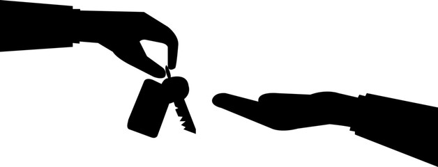 Key Silhouettes, lock, door, house, office