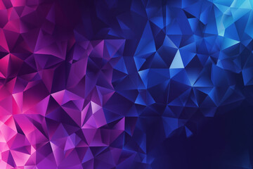 Obraz premium Abstract background with dark blue and purple triangles.
