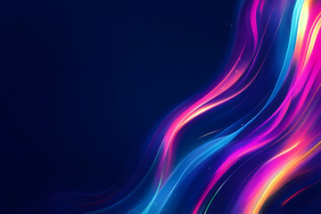 Obraz premium Glowing Abstract Design with Dynamic Energy and Digital Motion