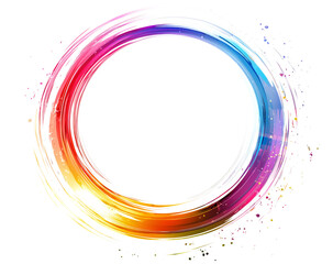 White background colorful circular logo with a transparent isolated on white & transparent a background.