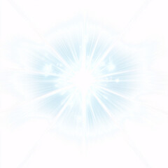 Transparent yellow sunlight special lens flash light effect isolated on white & transparent a background.