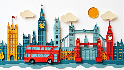 Naklejka premium the city