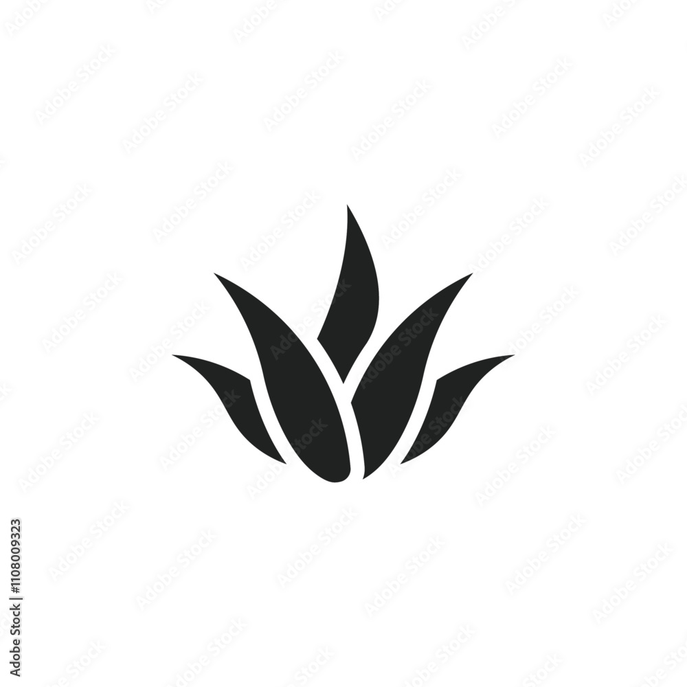Poster aloe vera icon web design in vector