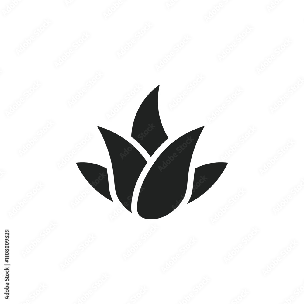 Poster Aloe vera icon web design in vector