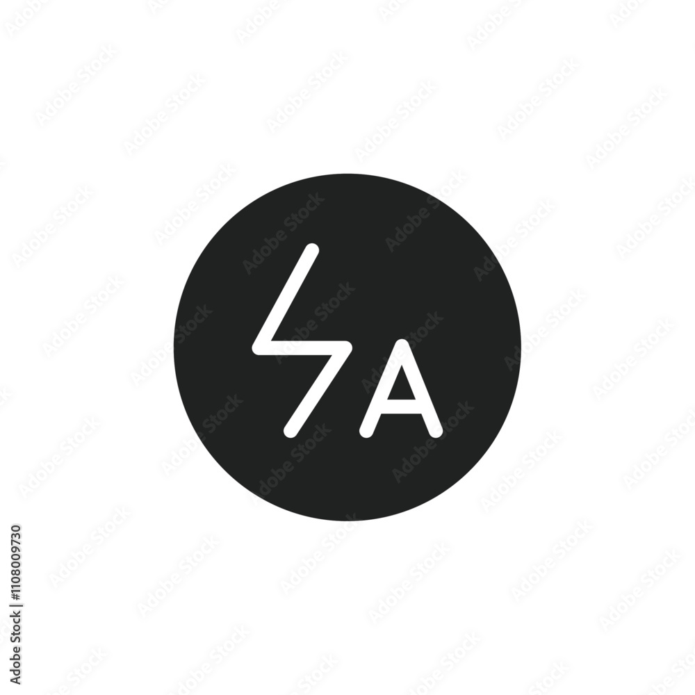 Aufkleber auto flash icon web design in vector