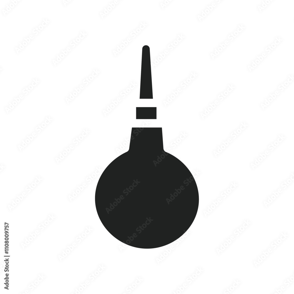 Poster baby nasal aspirator icon web design in vector