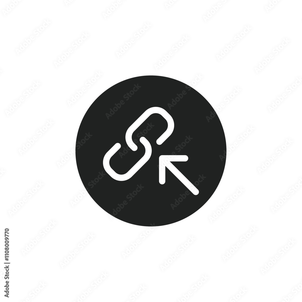 Poster Backlink icon web design in vector